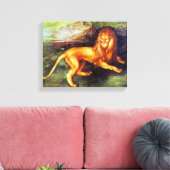 Lion - Albrecht Durer - c1494 Leinwanddruck (Insitu (Wohnzimmer))