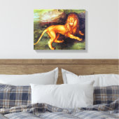 Lion - Albrecht Durer - c1494 Leinwanddruck (Insitu (Schlafzimmer))