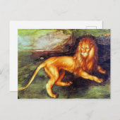 Lion - Albrecht Durer - c1494 Postkarte (Vorne/Hinten)
