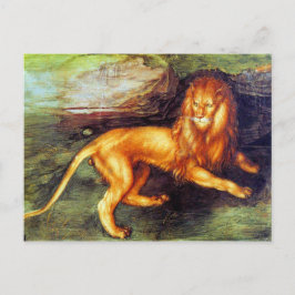 Lion - Albrecht Durer - c1494 Postkarte