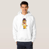 Lion als Gentleman mit Hat Hoodie (Vorne ganz)