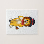 Lion als Gentleman mit Hat Puzzle (Horizontal)