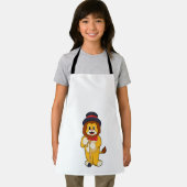 Lion als Gentleman mit Hat Schürze (Insitu)