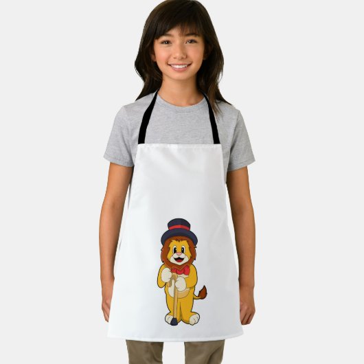 Lion als Gentleman mit Hat Schürze (Insitu)