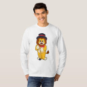 Lion als Gentleman mit Hat T-Shirt (Vorne ganz)