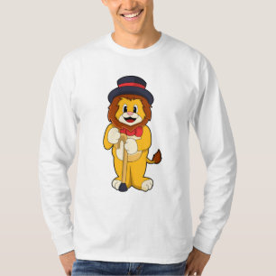 Lion als Gentleman mit Hat T-Shirt