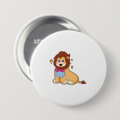 Lion als Gentleman mit Krawatte.PNG Button (Vorne & Hinten)