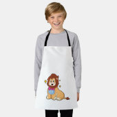 Lion als Gentleman mit Krawatte.PNG Schürze (Getragen)