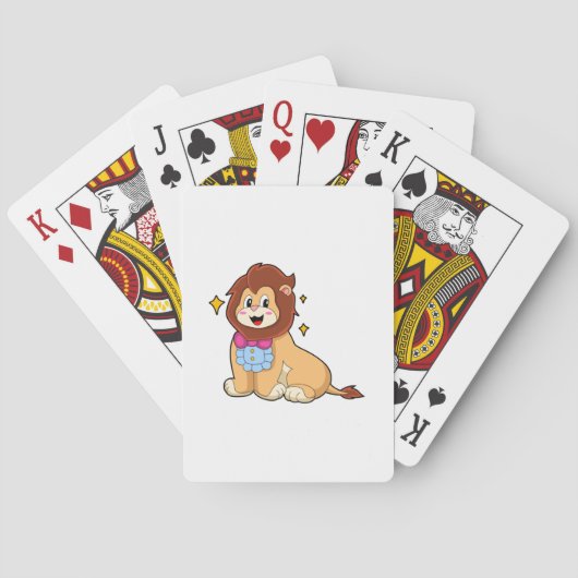 Lion als Gentleman mit Krawatte.PNG Spielkarten (Rückseite)