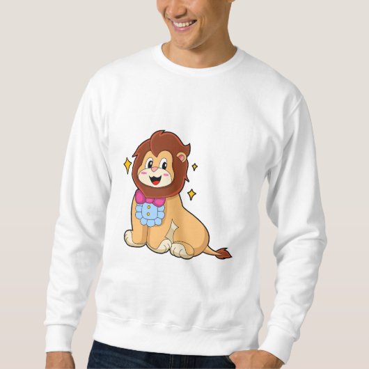 Lion als Gentleman mit Krawatte.PNG Sweatshirt (Vorderseite)