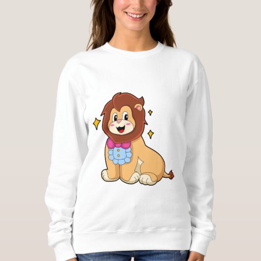Lion als Gentleman mit Krawatte.PNG Sweatshirt (Vorderseite)