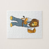 Lion als Handyman Schraubenzieher Puzzle (Horizontal)