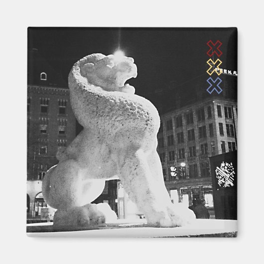 Lion Amsterdam gram Magnet (Vorne)