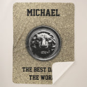 Lion Ancient Symbol in Modern Trendy Graphics Sherpadecke (Vorderseite)