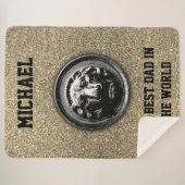 Lion Ancient Symbol in Modern Trendy Graphics Sherpadecke (Vorderseite (Horizontal))