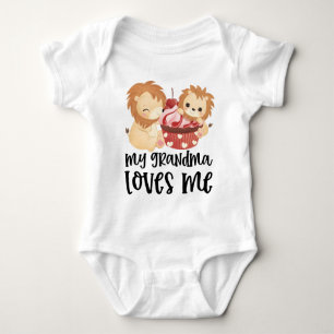 Lion and Cupcake - Meine Oma-Lieben Baby Strampler