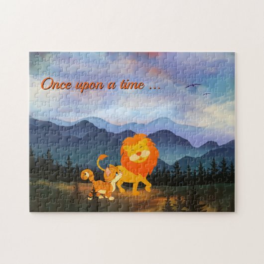 Lion and Kitty Fantasy Fairy Tale Puzzle (Horizontal)