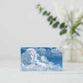 Lion and Lamb Business Card Visitenkarte (Stehend Vorderseite)