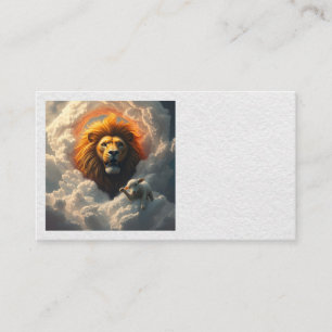 Lion and Lamb Business Card Visitenkarte