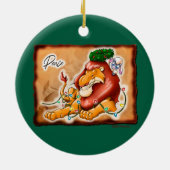 LION AND LAMB PEACE by Jeff Willis Art Keramik Ornament (Hinten)