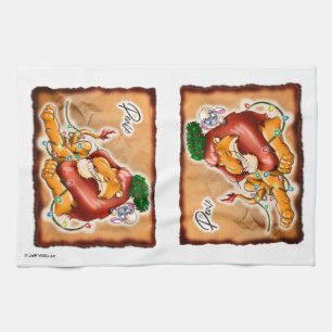LION AND LAMB PEACE von Jeff Willis Art Geschirrtuch