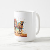 Lion and Llama Dash Kaffeetasse (VorderseiteRechts)