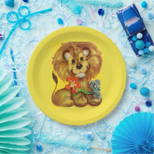 Lion and Mouse Pappteller (Party)