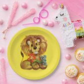 Lion and Mouse Pappteller (Party)