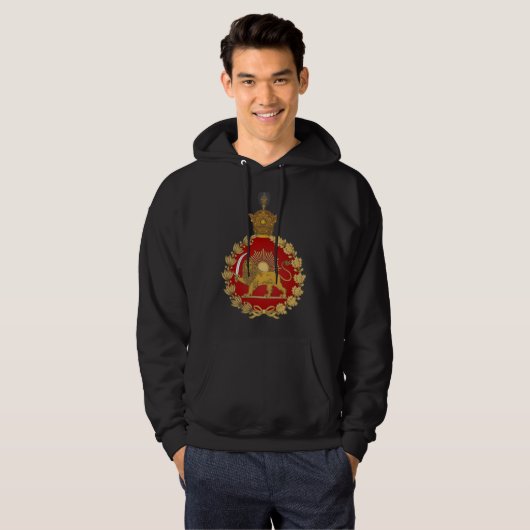 Lion and Sun Emblem – A Royal Persian Legacy Hoodie (Vorne ganz)