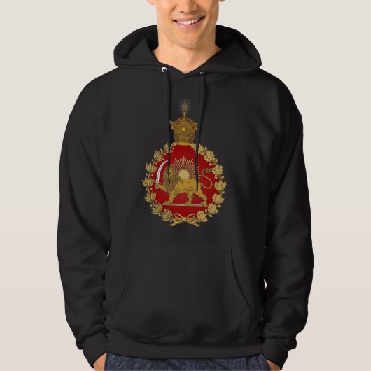 Lion and Sun Emblem – A Royal Persian Legacy Hoodie (Vorderseite)