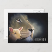 Lion and the Lamb Postkarte (Vorne/Hinten)
