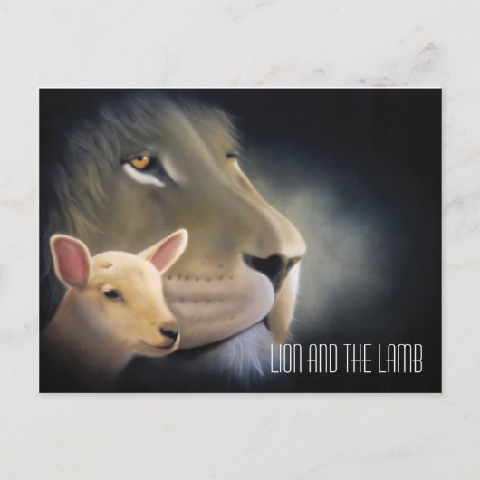 Lion and the Lamb Postkarte (Vorderseite)