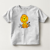 Lion animal art big cat baby romper kleinkind t-shirt (Vorderseite)