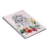 Lion Animal Blume Notizblock (Rechte Seite)