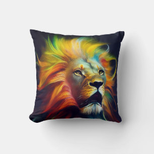 Lion Animal Discovery Adventure Nature Planet Kissen