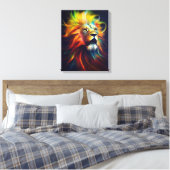 Lion Animal Discovery Adventure Nature Planet Leinwanddruck (Insitu (Schlafzimmer))