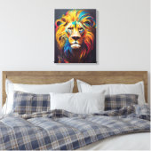 Lion Animal Discovery Adventure Nature Planet Leinwanddruck (Insitu (Schlafzimmer))