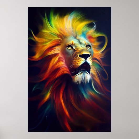 Lion Animal Discovery Adventure Nature Planet Poster (Vorne)