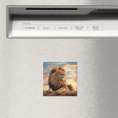 Lion Animal Nature Majestic Wilderness Magnet (In Situ (Geschirrspüler))