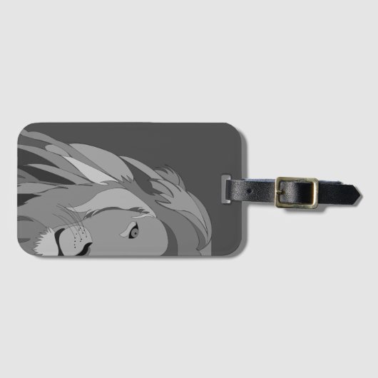 Lion Animal Side View Lion Gepäckanhänger (Vorderseite (Horizontal))