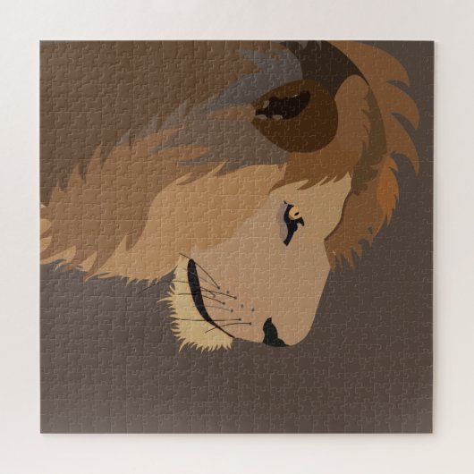 Lion Animal Wildlife Big Cat Puzzle (Horizontal)