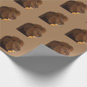 Lion Animal Wildlife Geschenkpapier (Ecke)