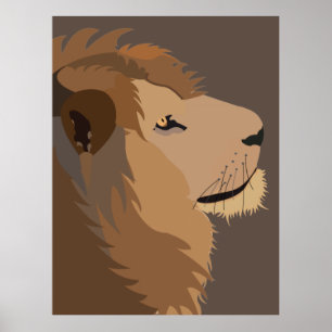 Lion Animal Wildlife King of the Dschungel Poster