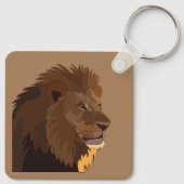 Lion Animal Wildlife Lion Schlüsselanhänger (Rückseite)