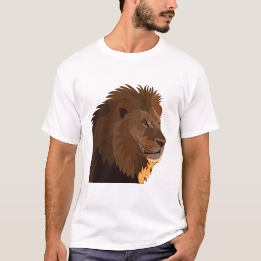 Lion Animal Wildlife Lion T-Shirt (Vorderseite)