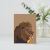 Lion Animal Wildlife Postkarte (Stehend Vorderseite)
