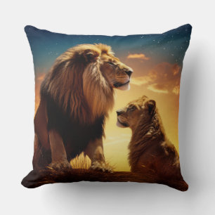 Lion Animal Wildlife Wilder Wilder Wilde Kissen