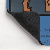 Lion - Antike, farbenfrohe Buchillustration Mousepad (Ecke)