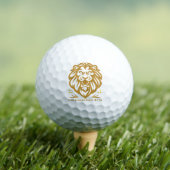 Lion Around Since Birth : Funny Lazy Lion Design Golfball (Insitu T-Shirt)