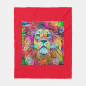 LION ART BLANKET FLEECEDECKE (Vorderseite)